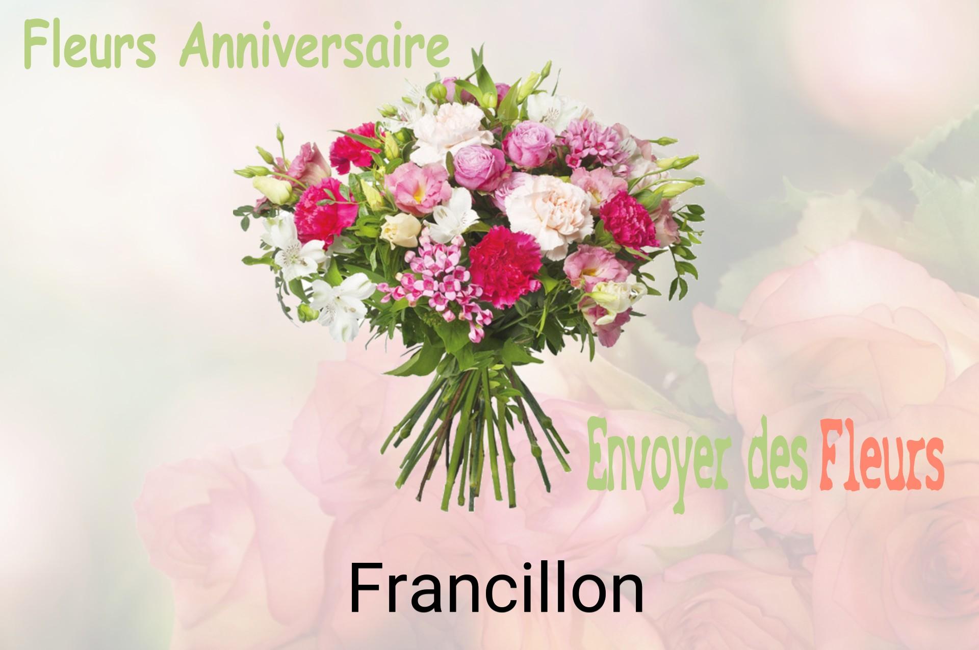 Bouquet de fleurs d’anniversaire livré à Francillon